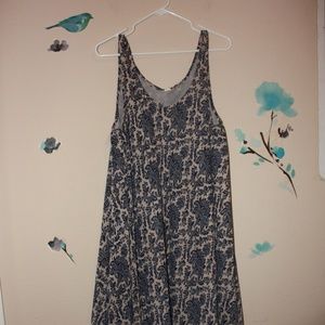 Boho maxi tunic dress